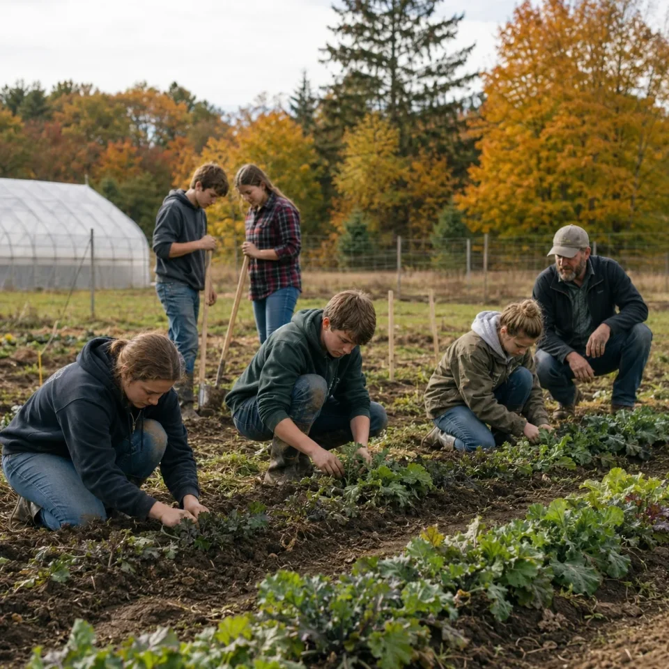 New York high school students in an agriculture-based career pathway