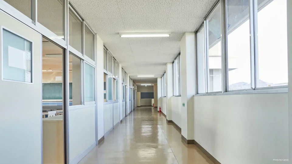 Inside School Building