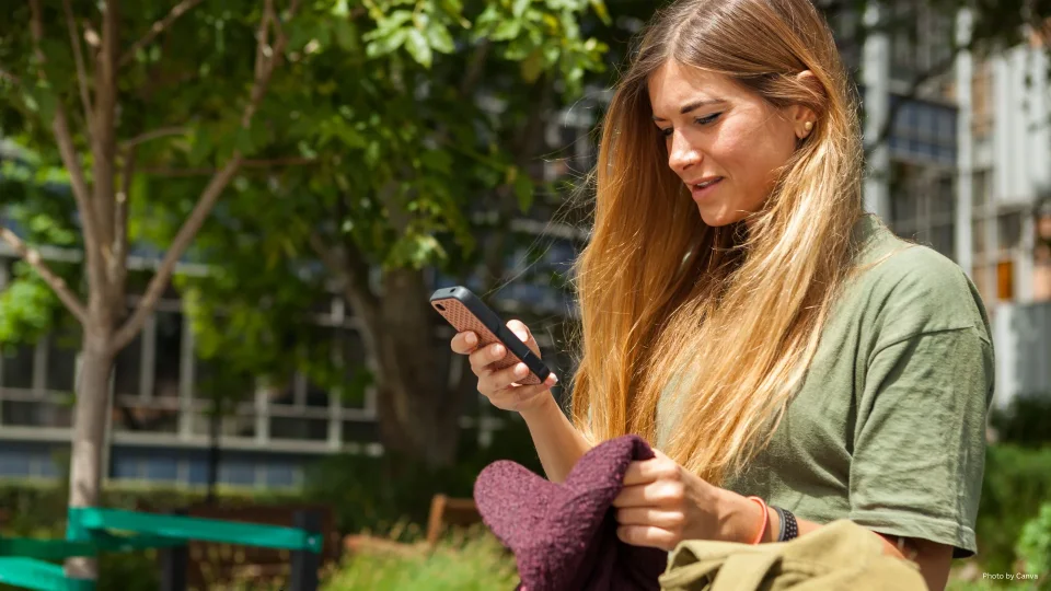 Student on Cellphone