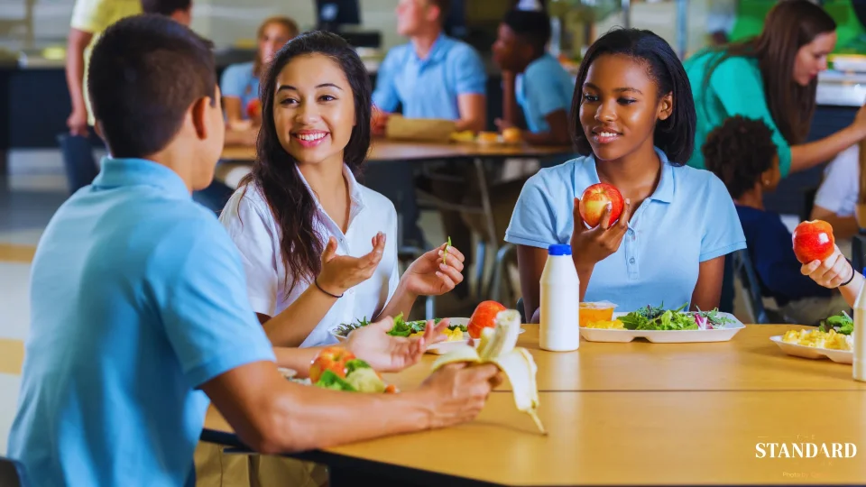Students Eating Lunch